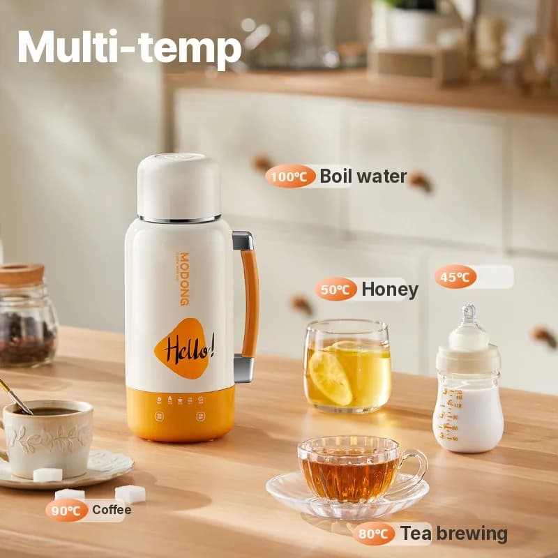 Portable Electric Heating Kettle Cup Car And Plug-In 1L 316 Stainless Steel