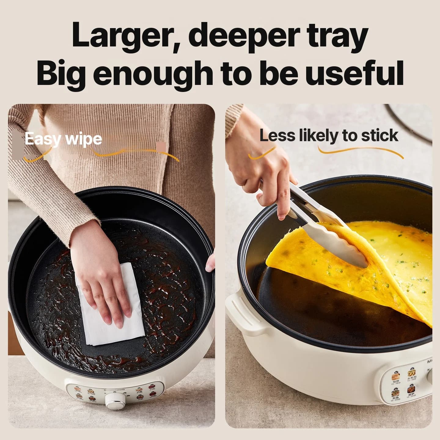 Electric Double-Sided Heating Griddle 4L Non-Stick 1800W