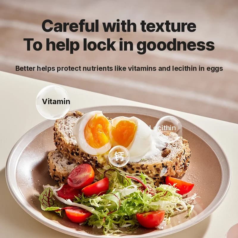 Electric Egg Cooker for 4-6 Eggs, 300W Auto Shut-Off