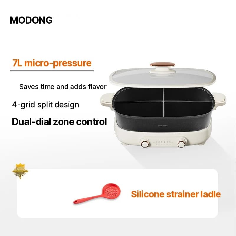 Electric Hot Pot 7L Divider Or Four-Grid, 220V, Split Pot
