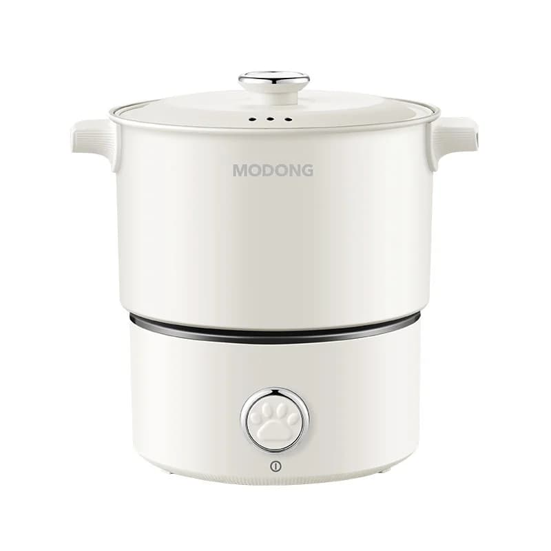Portable Electric Cooking Pot With Pan And Steam Rack