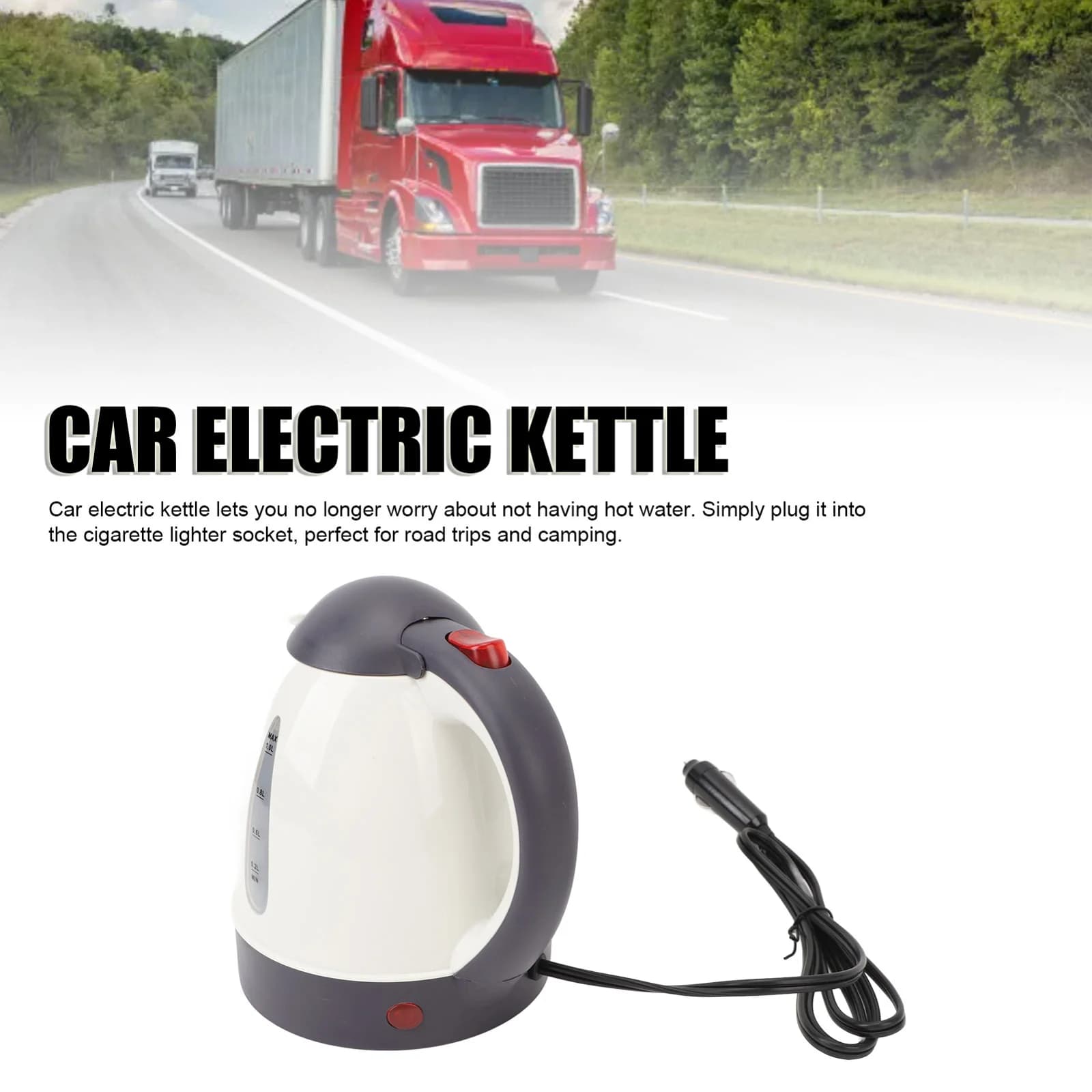 1L 12V/24V Car Electric Kettle