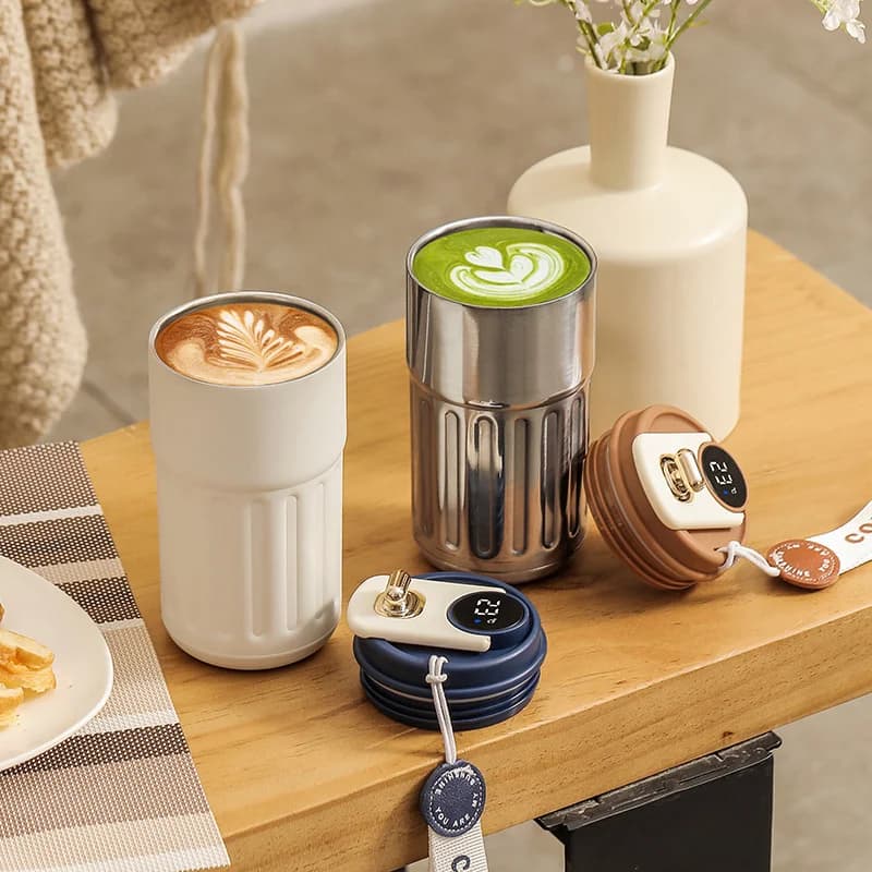 450ml Temperature Display Thermos Cup