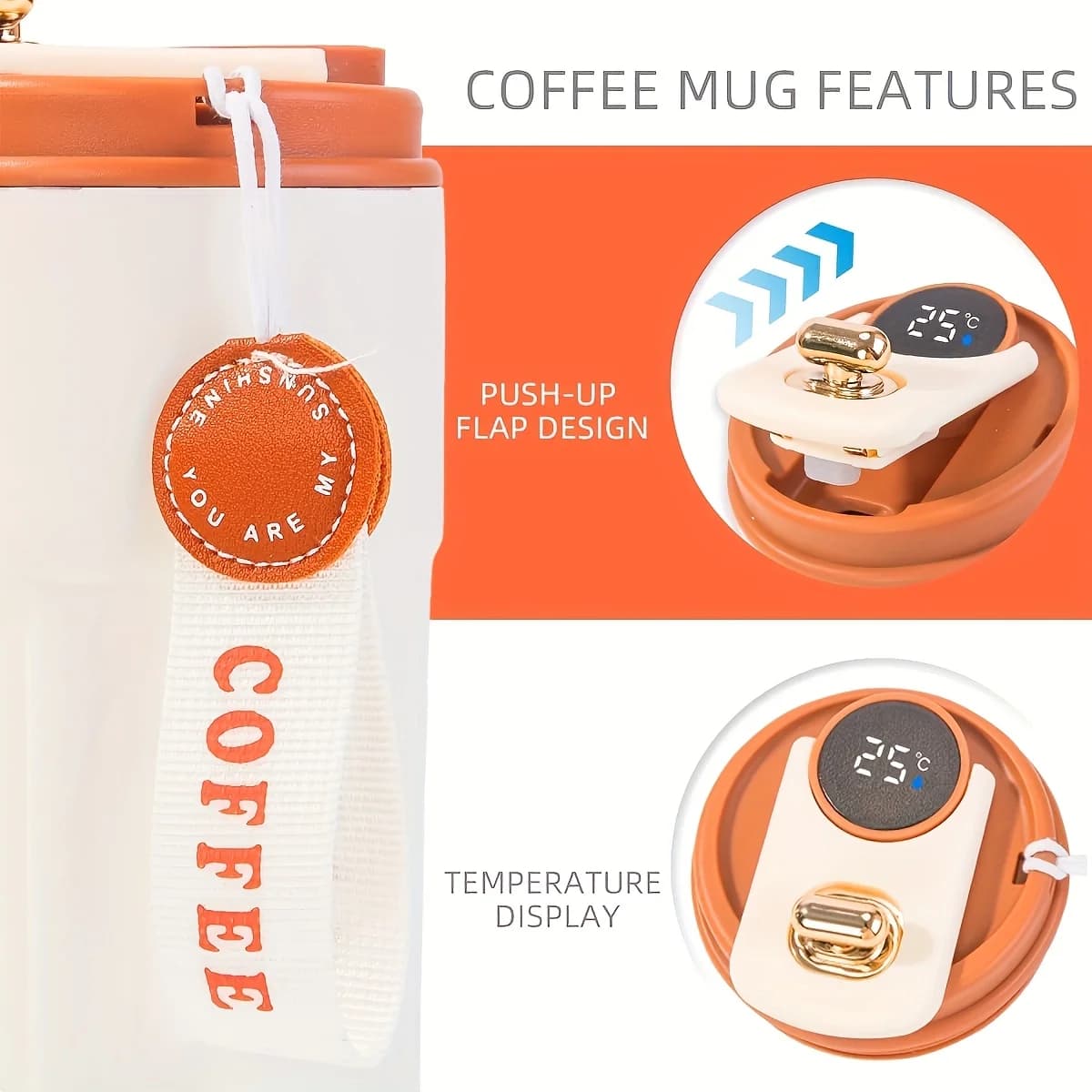 450ml Temperature Display Thermo Bottle