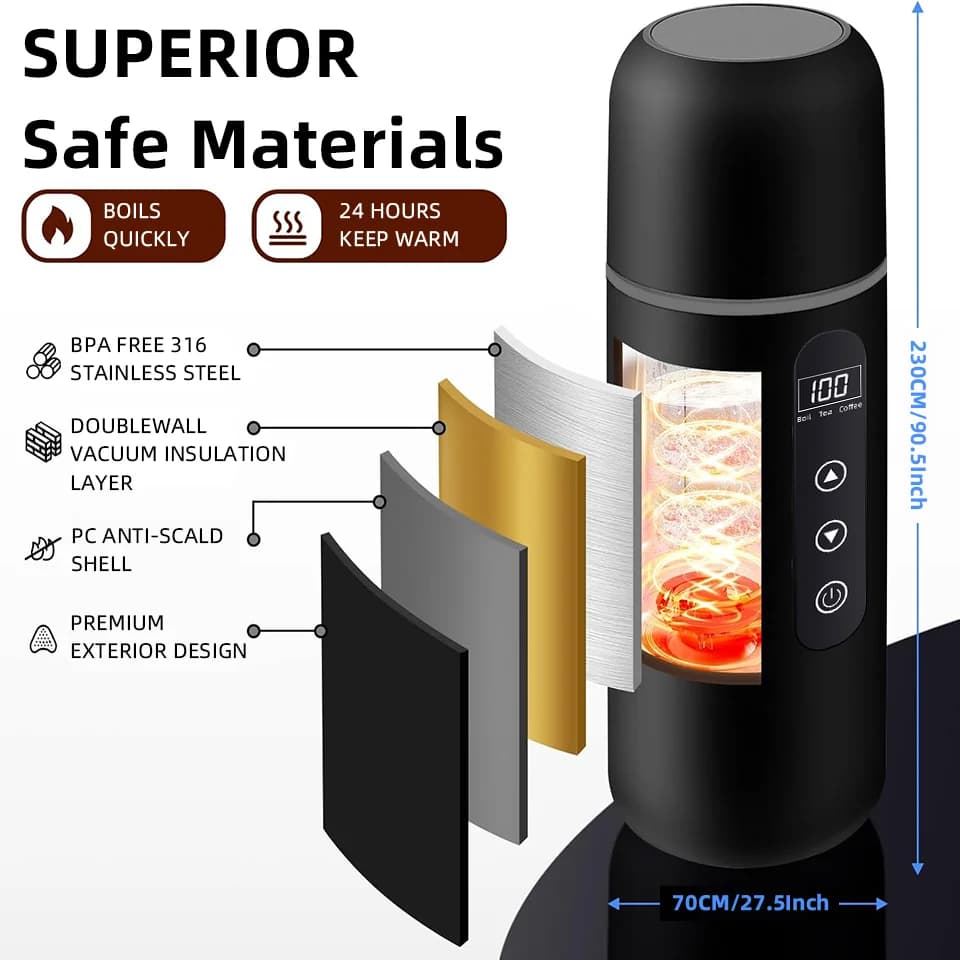 500ml 12V/24V Car Heating Cup