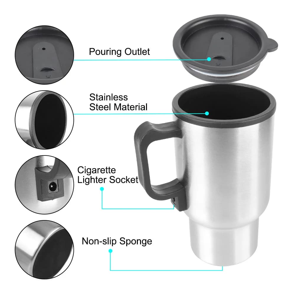 450ml 12V Car Electric Kettle