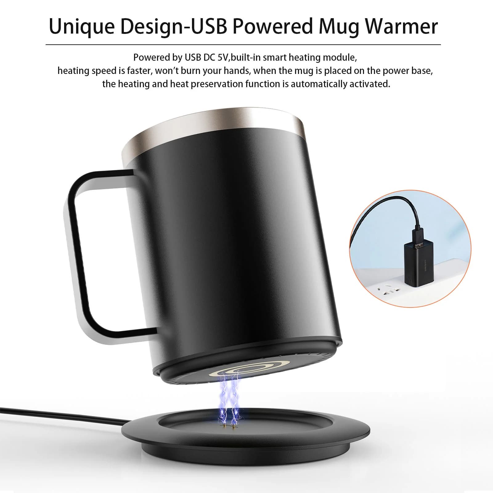 12oz USB Heated Coffee Mug