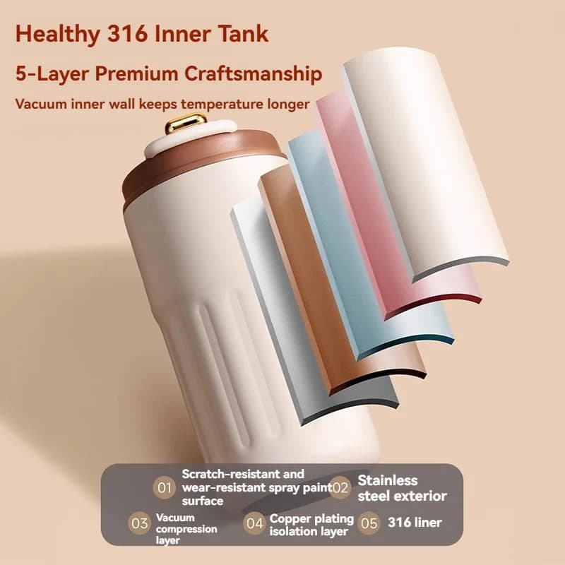 450ml Temperature Display Thermo Bottle