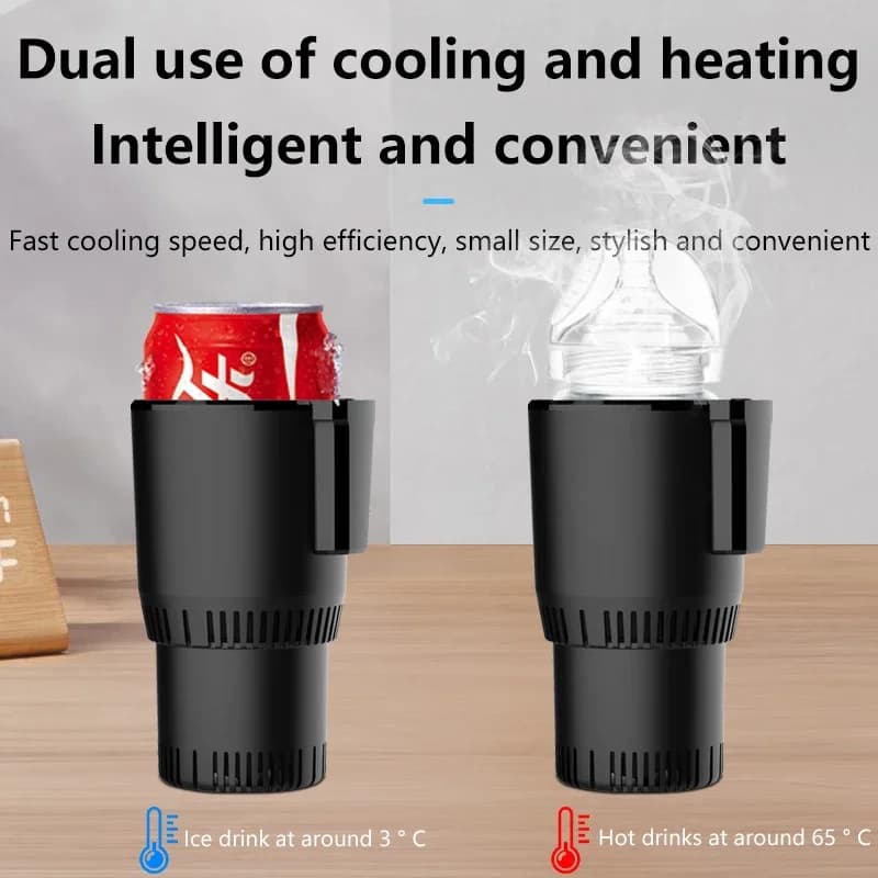 12V/24V 2-in-1 Car Cup Warmer Cooler