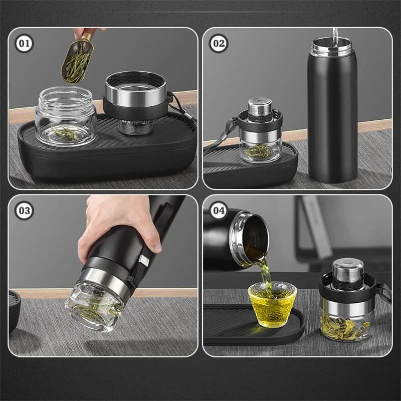 750ml/1100ml Tea Infuser Thermos
